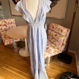 SAYLOR Light Blue Textured Dress size M NWT